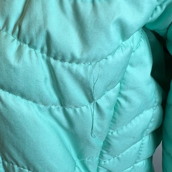 The North Face Mint Green with Purple detail Puffer Jacket Size Small - Picture 5 of 9